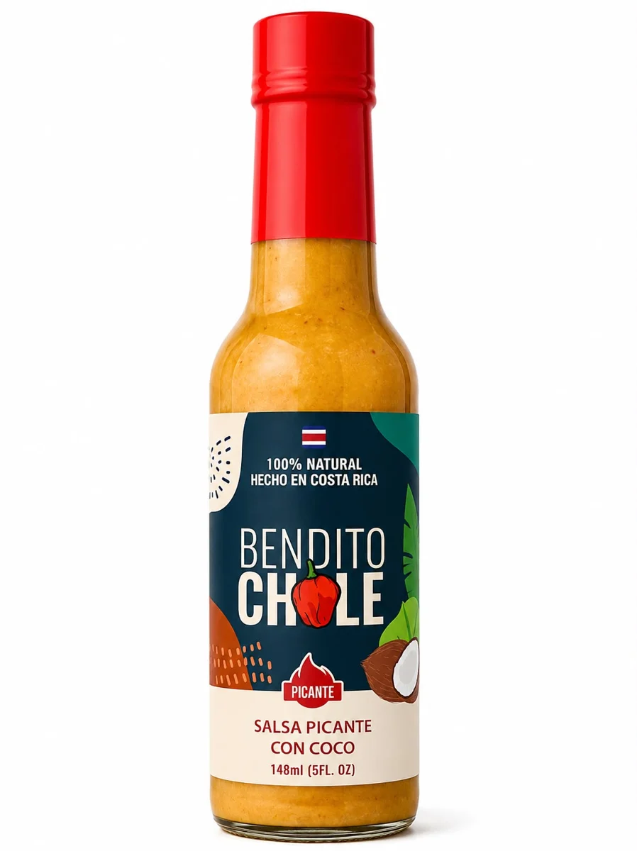 Salsa picante con coco