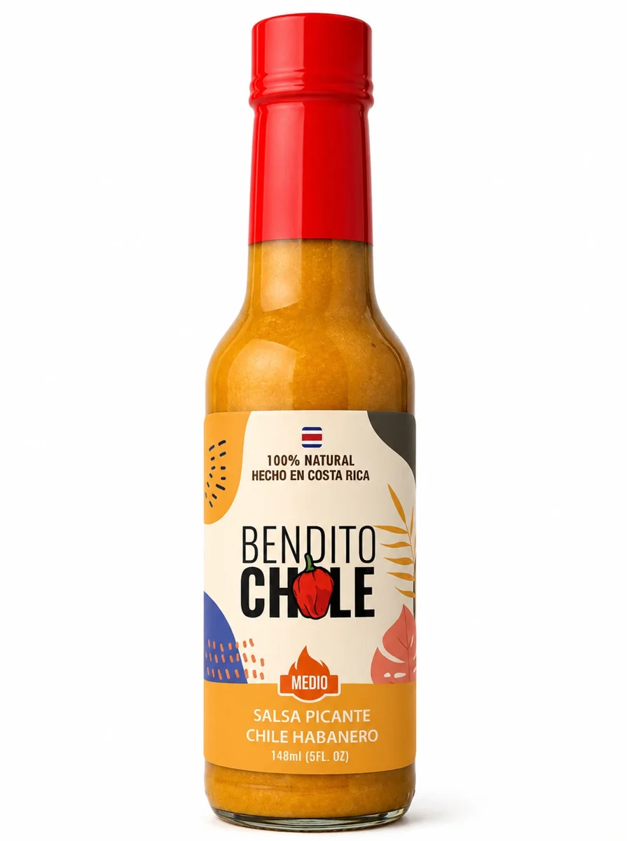 Salsa picante chile habanero — Medio